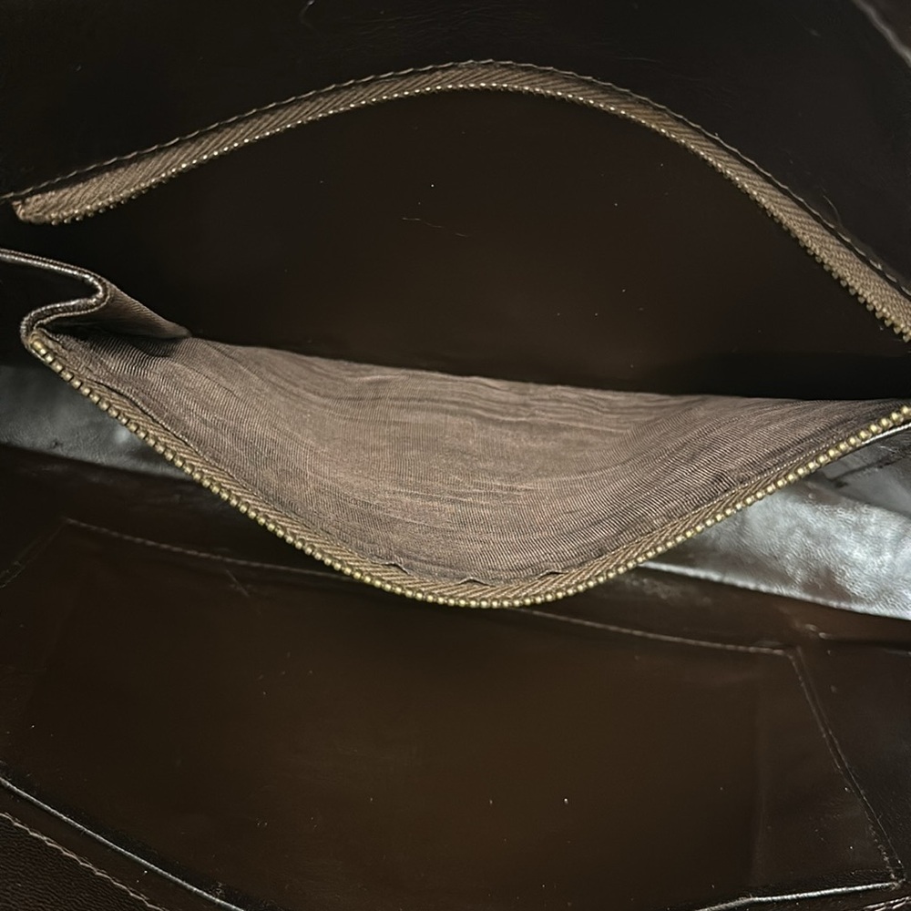 SOLD Fendi FF Logo Intrecciato Leather Shoulder Bag - Picture 15 of 17